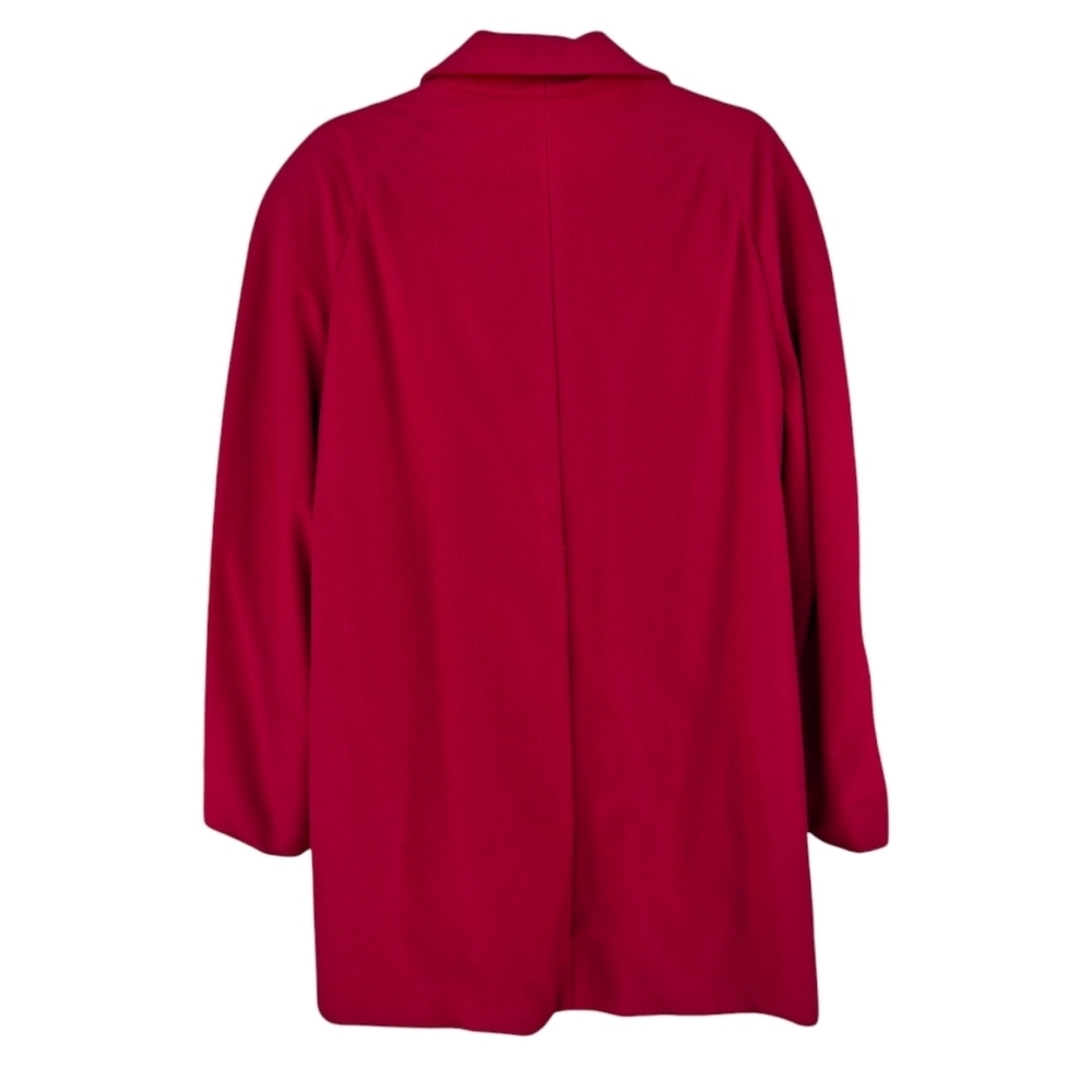 Kashmiracle by Wellington Fashions Cashmere-like Red Button-up Coat  Size 16 - Picture 5 of 15